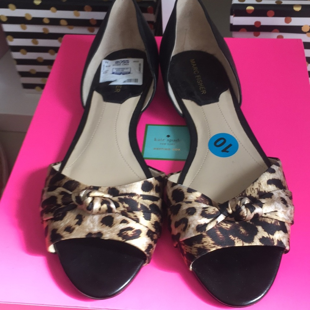 Marc Fisher Sandals Animal Print 10